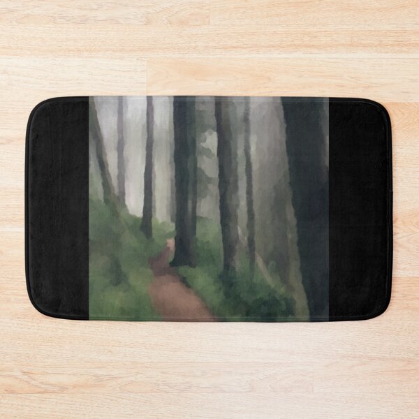 Item preview, Calming Watercolor Forest Scene with path designed and sold by gobbieshoppe.