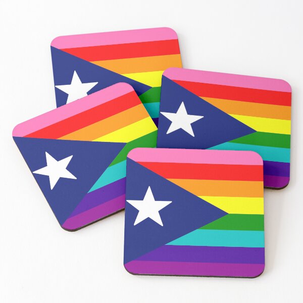Item preview, Puerto Rican Classic Rainbow Pride Flag designed and sold by SimplyPride.