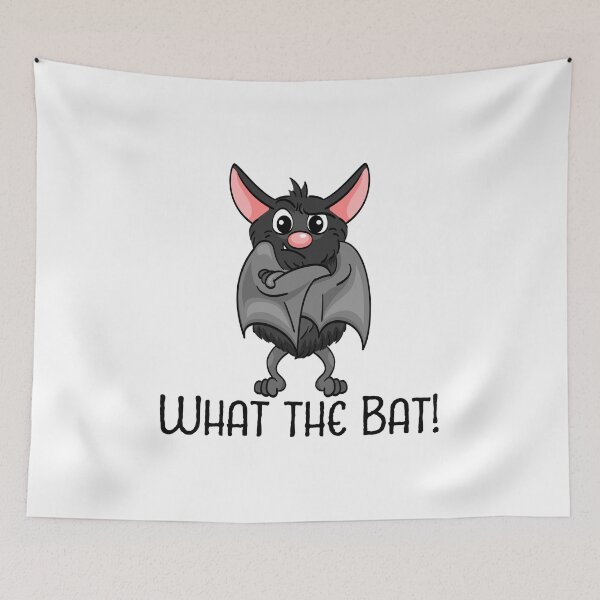 Item preview, What The Bat What the Hell What the Heck Bat Vampire designed and sold by ElBeDesigns.