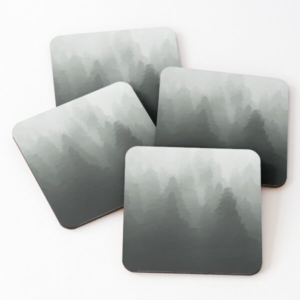 Item preview, Calming black and white Watercolor Forest Scene designed and sold by gobbieshoppe.