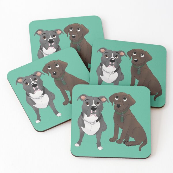 Item preview, Cartoony Lab and Pitbull Design designed and sold by pawtraitdreams.