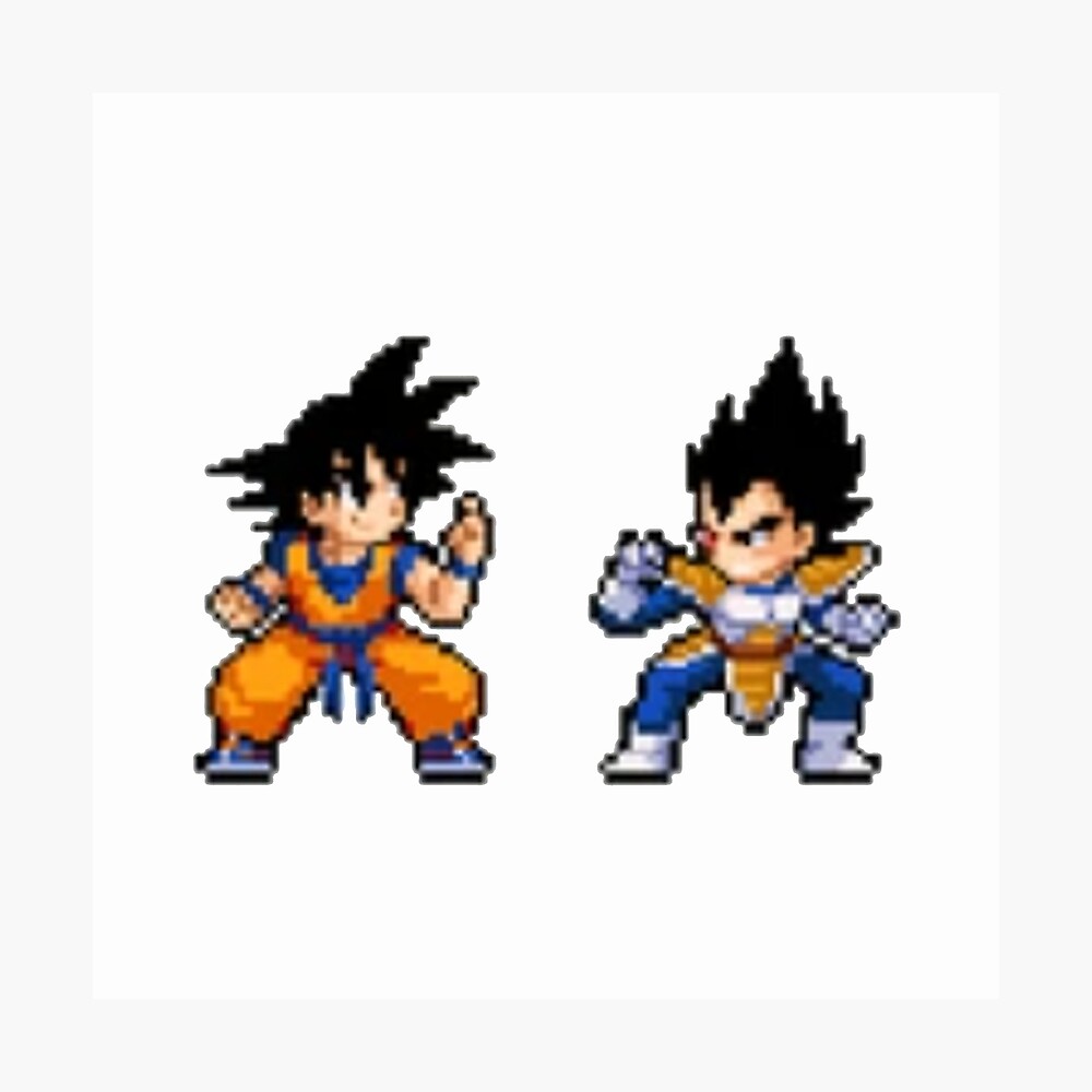 Pixel Art Dragon Ball Z Vegeta Facile Pixel Art Goku X Vegeta" Metal Print by NeeZukoArt | Redbubble
