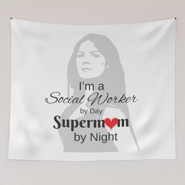 Item preview, I'm A Social Worker By Day Supermom By Night designed and sold by 4AllTimes.