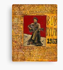 Dylan 1963 Canvas Print