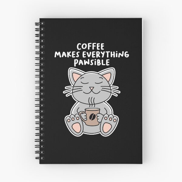 Artikelvorschau, Kaffee macht alles Pawsible - Coffee Cat entworfen und verkauft von lemontee.