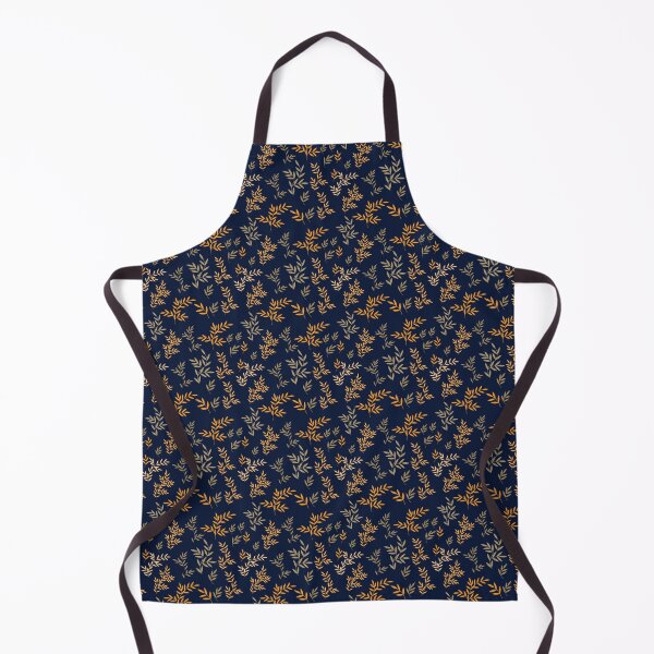 Item preview, Fall leaves Pattern Navy Blue designed and sold by Avva Creations.