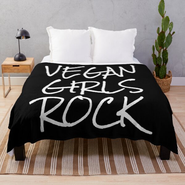 Item preview, Vegan Girls Rock Plant Based Herbivore Vegan Themed T Shirt Merch designed and sold by PRINTS2HOT.