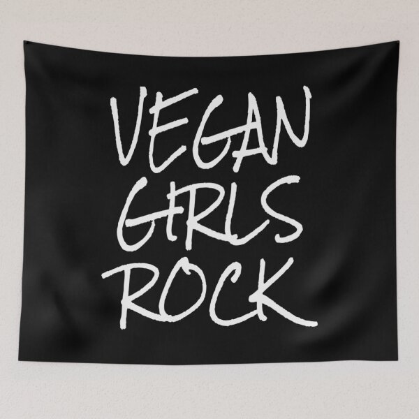 Item preview, Vegan Girls Rock Plant Based Herbivore Vegan Themed T Shirt Merch designed and sold by PRINTS2HOT.