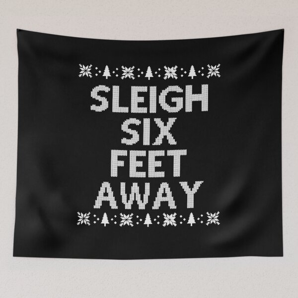 Item preview, Sleigh Six 6 Feet Away Christmas 2020 Social Distancing Reindeer designed and sold by RainbowPandas.
