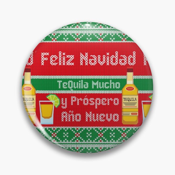 Item preview, Feliz Navidad y Próspero Año Nuevo, TeQuila Mucho Ugly Sweater Christmas Pun designed and sold by InkItStudio.