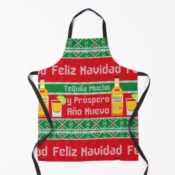 Item preview, Feliz Navidad y Próspero Año Nuevo, TeQuila Mucho Ugly Sweater Christmas Pun designed and sold by InkItStudio.
