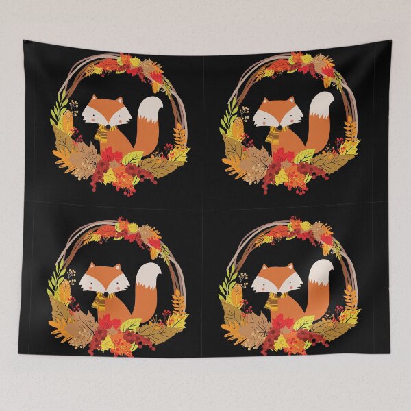 Item preview, Hello Autumn, Cute Fox designed and sold by Cute  Pawz.