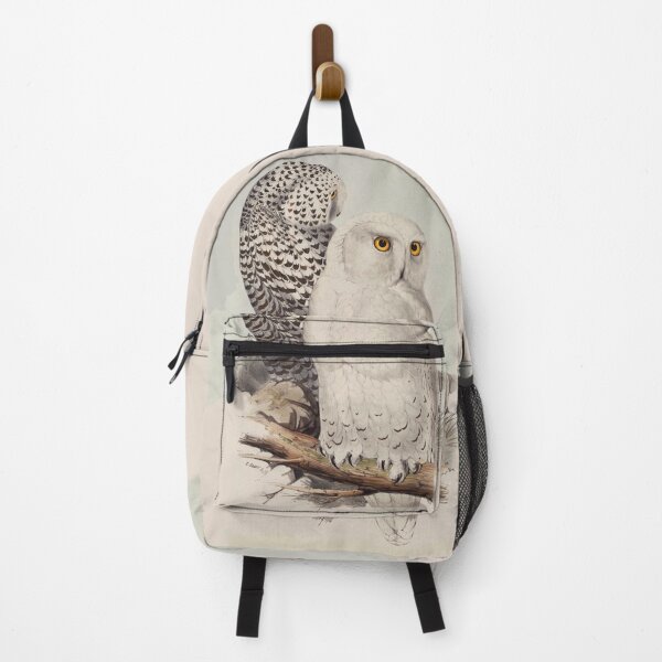 Item preview, SNOW OWL COUPLE Antique Animal Drawings designed and sold by BulganLumini.
