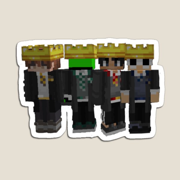Quackity & Fundy Minecraft Skin Keychain/magnet Dream SMP 
