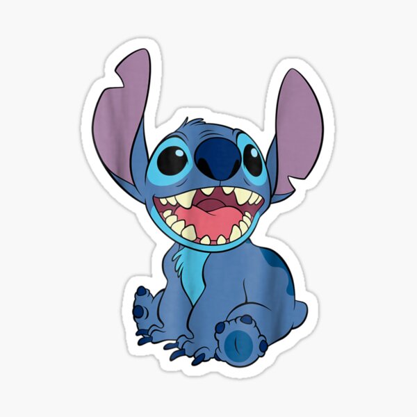 Stitch Sitting Stickers for Sale