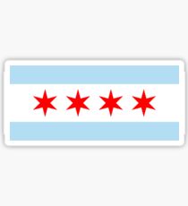 Pegatina Bandera de Chicago Normal