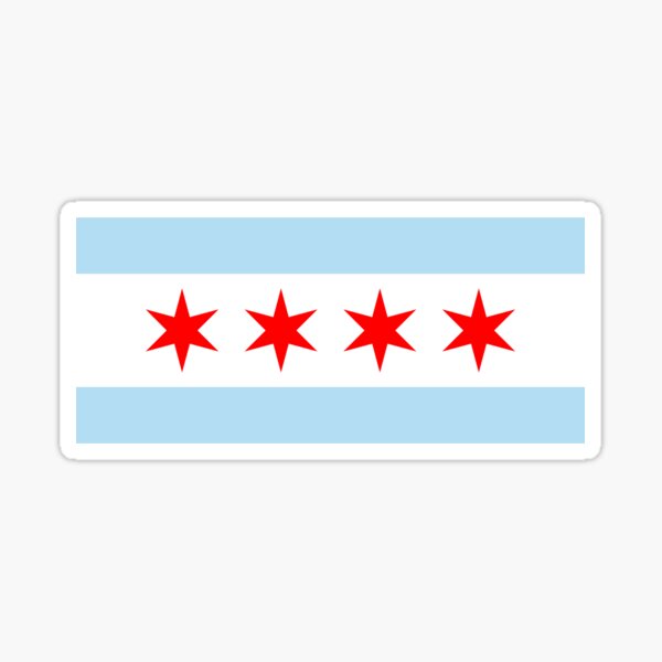 Chicago Flag Normal Sticker