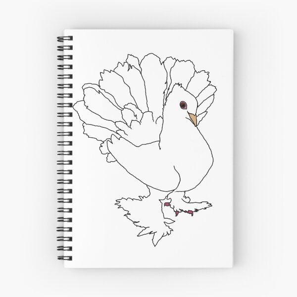 Item preview, Fantail Pigeon - White designed and sold by QueenMisha.