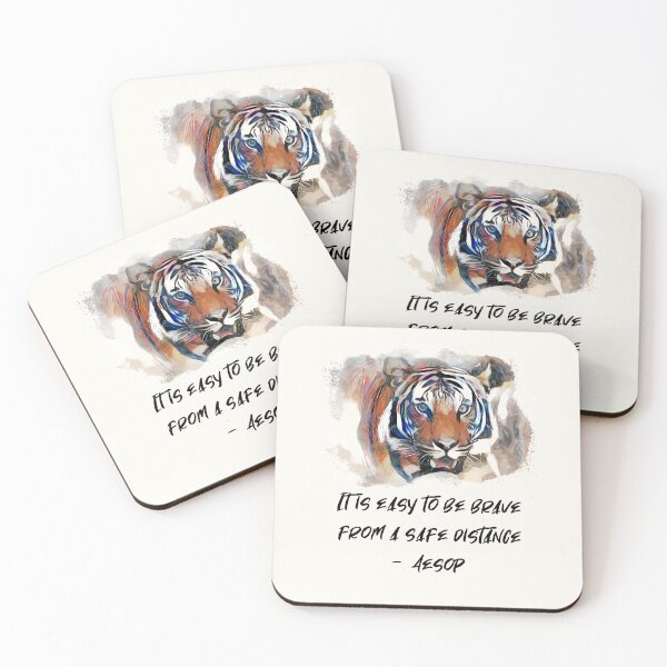 Item preview, Aesop Satire: Bravery. Words of Wisdom Collection  designed and sold by ArtlyStudio.