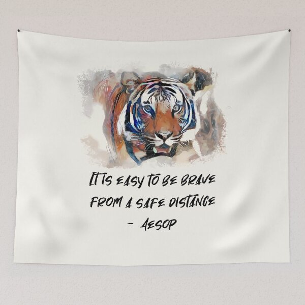 Item preview, Aesop Satire: Bravery. Words of Wisdom Collection  designed and sold by ArtlyStudio.