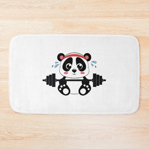 Item preview, Kawaii Panda Workout Barbell designed and sold by EstelleStar.