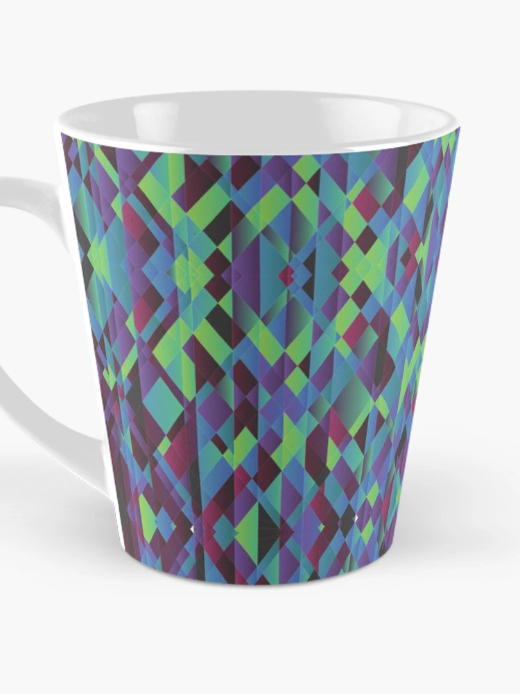 Thumbnail 3 of 4, Coffee Mug, graphic triangular pattern designed and sold by RueChiedza.
