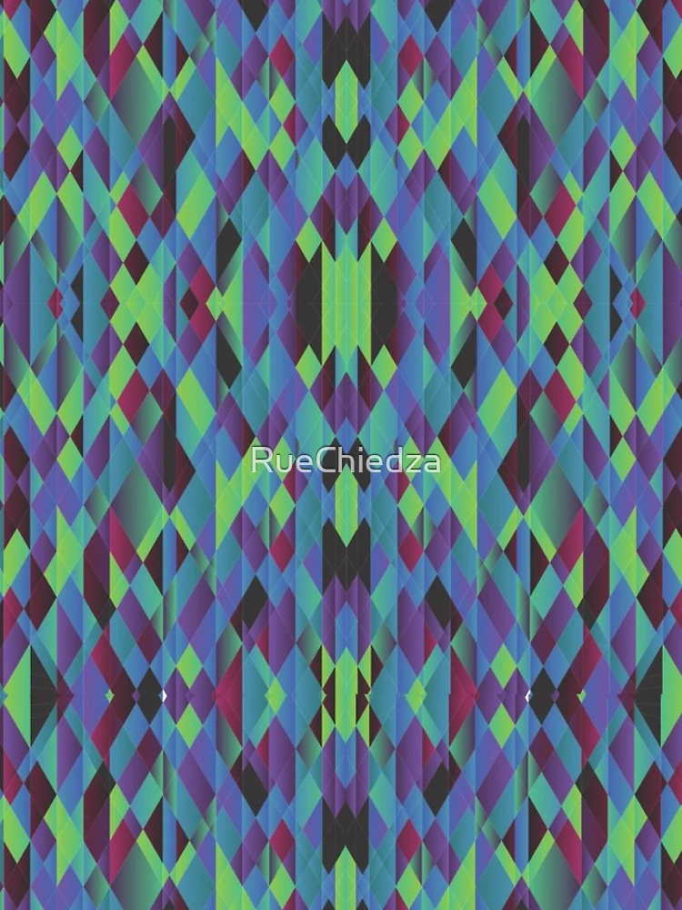 Thumbnail 4 of 4, iPhone Case, graphic triangular pattern designed and sold by RueChiedza.