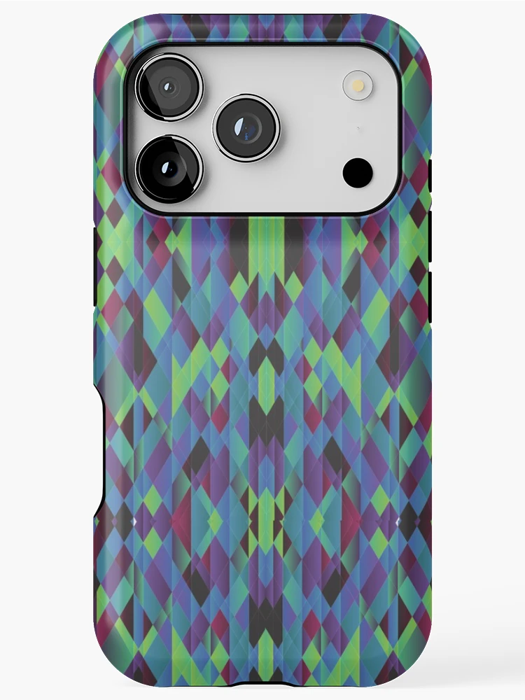 Thumbnail 1 of 4, iPhone Case, graphic triangular pattern designed and sold by RueChiedza.