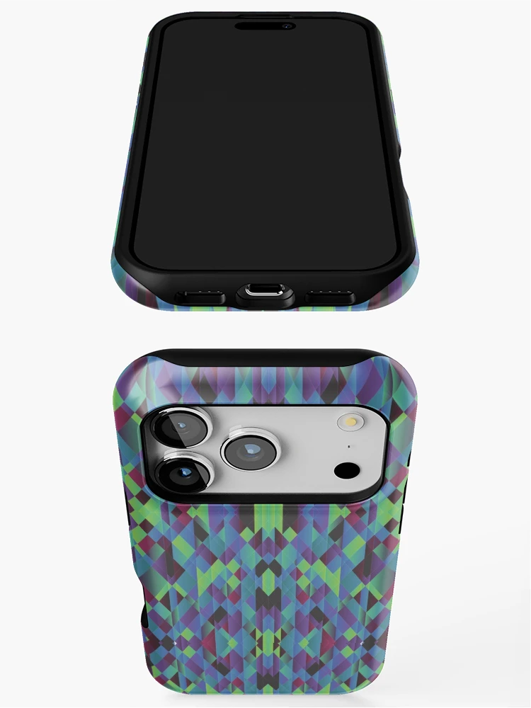 Thumbnail 3 of 4, iPhone Case, graphic triangular pattern designed and sold by RueChiedza.