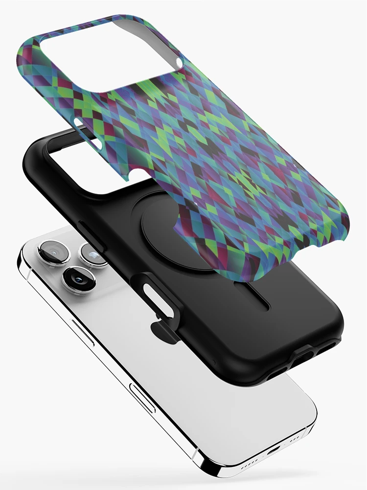 Thumbnail 2 of 4, iPhone Case, graphic triangular pattern designed and sold by RueChiedza.