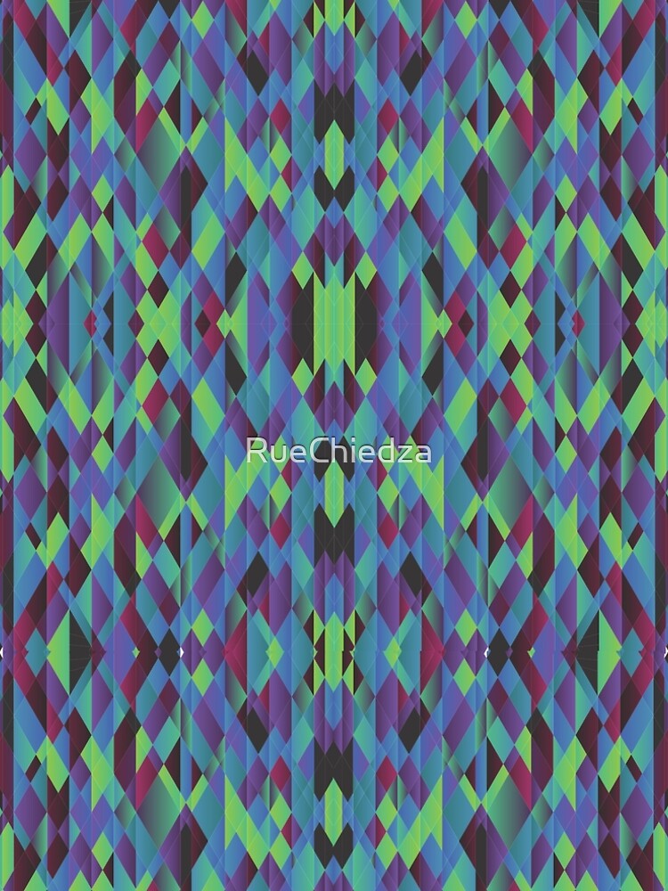 Thumbnail 5 of 5, A-Line Dress, graphic triangular pattern designed and sold by RueChiedza.