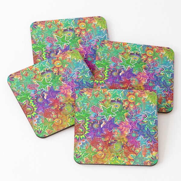 Item preview, Colorful Christmas Stars Pattern design designed and sold by LordAudes.