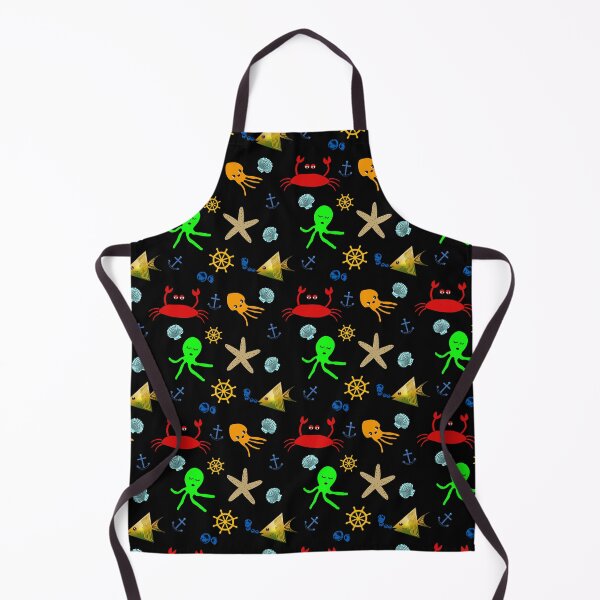 Item preview, Cute seamless pattern of sea creatures for all ages designed and sold by With My Hands By K.