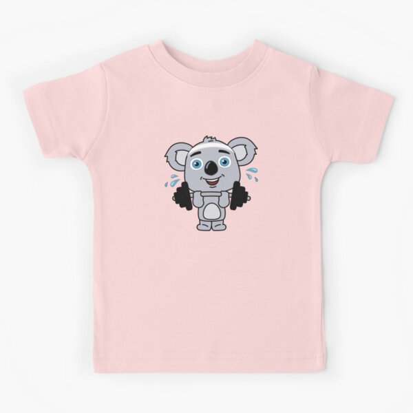 Kawaii Koala Exercise Fitness Work Out | Kids T-Shirt