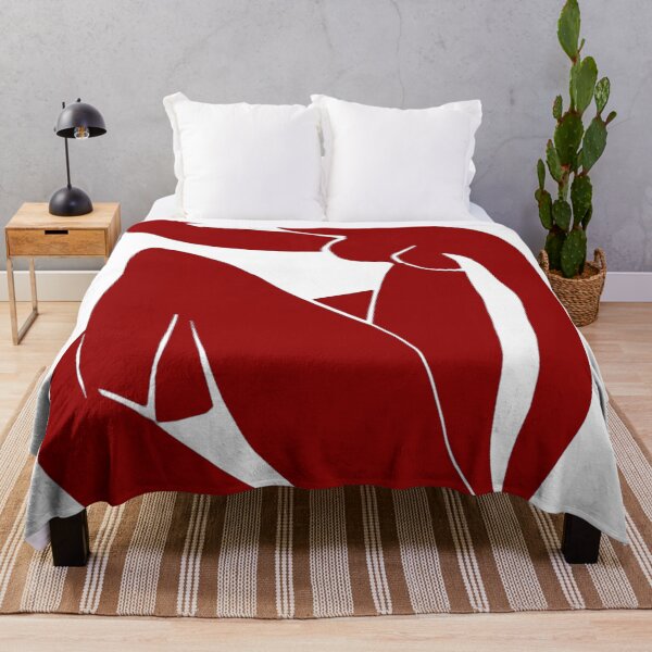 Item preview, Henri Matisse Blue Nude II Remix in Maroon Red designed and sold by SFTStudio.
