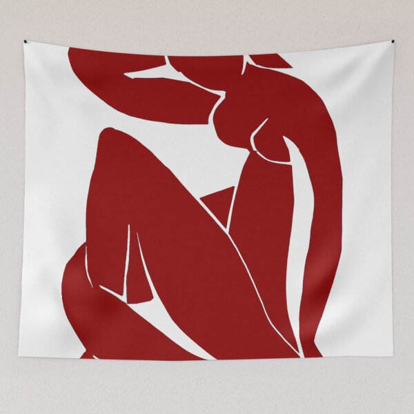Item preview, Henri Matisse Blue Nude II Remix in Maroon Red designed and sold by SFTStudio.