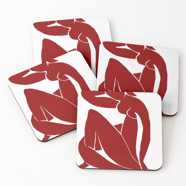 Item preview, Henri Matisse Blue Nude II Remix in Maroon Red designed and sold by SFTStudio.