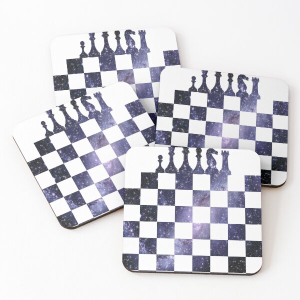 Item preview, Galaxy Chess Game Board Black Silver designed and sold by Jolly-Yosei.