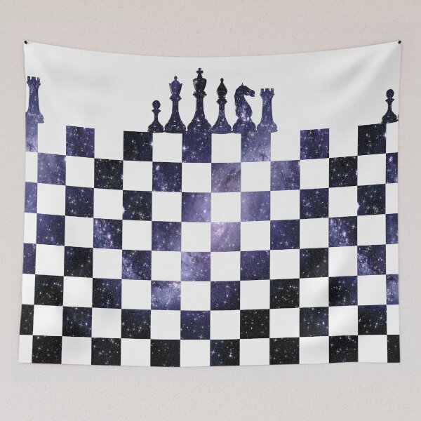 Item preview, Galaxy Chess Game Board Black Silver designed and sold by Jolly-Yosei.