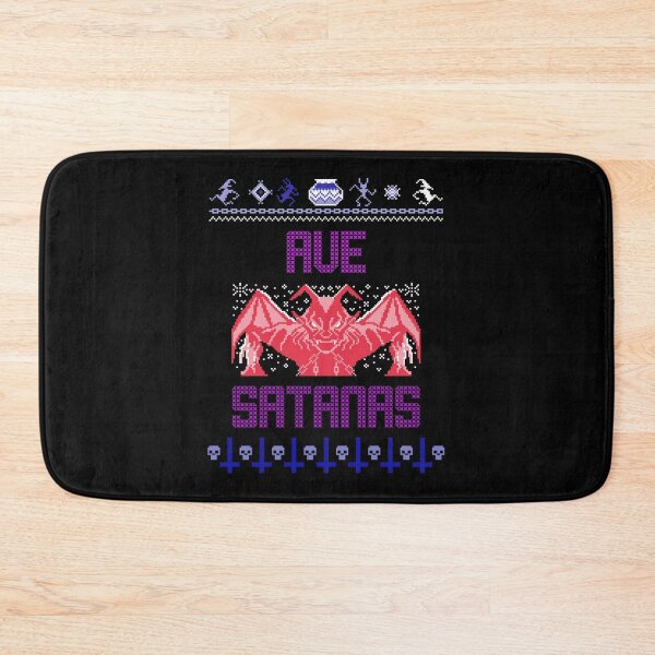 Item preview, Ave Satanas Hail Satan Funny Christmas Ugly Sweater Demon Antichristmas designed and sold by RKSDesigns.