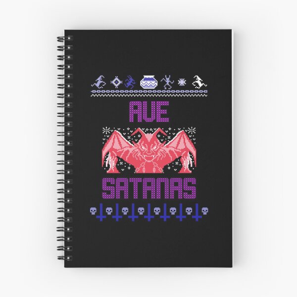 Item preview, Ave Satanas Hail Satan Funny Christmas Ugly Sweater Demon Antichristmas designed and sold by RKSDesigns.