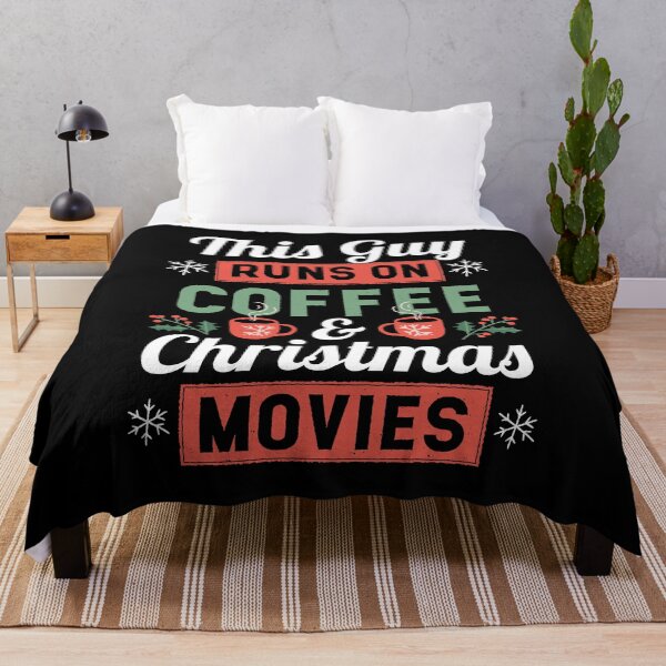 Item preview, This Guy runs on Coffee and Christmas Movies designed and sold by NeXore.