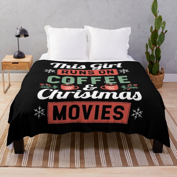 Item preview, This Girl runs on Coffee and Christmas Movies designed and sold by NeXore.