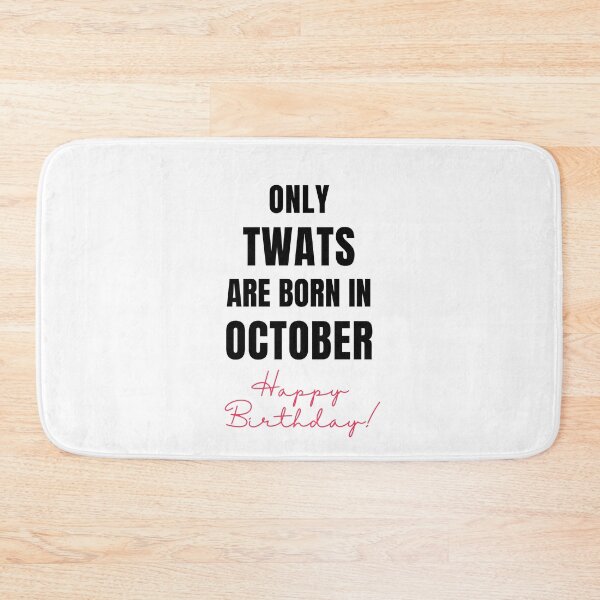 Item preview, Only Twats Are Born in - November - Swear Words Birthday Card designed and sold by mydoodlesateme.