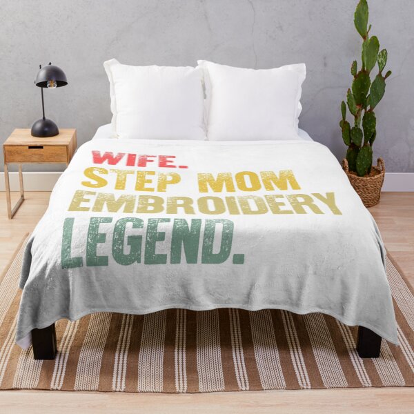 Item preview, Best Mother Women Funny Gift T Shirt Wife Step Mom Embroidery Legend designed and sold by Bendthetrend.