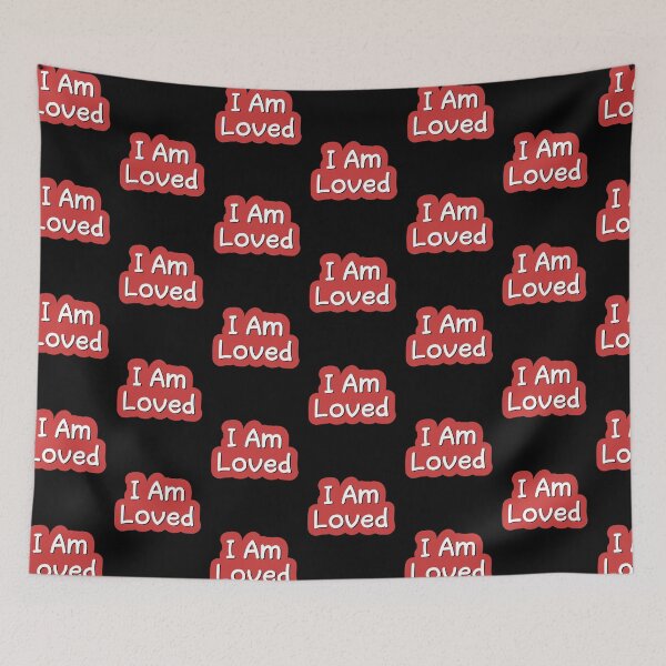 Item preview,  I Am Loved Bubble Red designed and sold by f2error.