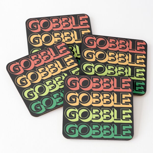 Item preview, Gobble Gobble Gobble Gobble Retro Thanksgiving Design designed and sold by up4tee.