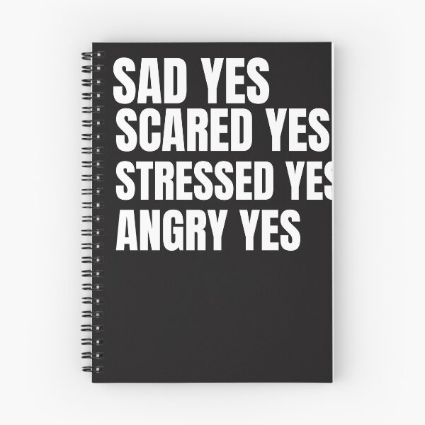 Item preview, SAD YES SCARED YES STRESSED YES ANGRY YES designed and sold by GILLES VAZIRI.