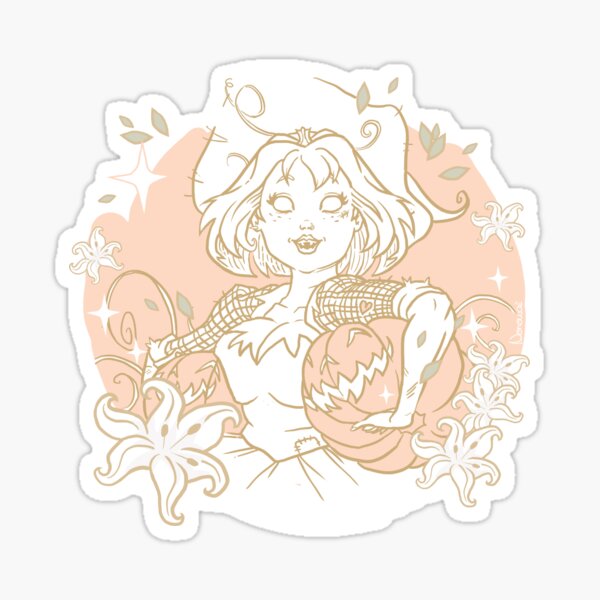 Sorcière verte - Citrouille Sticker
