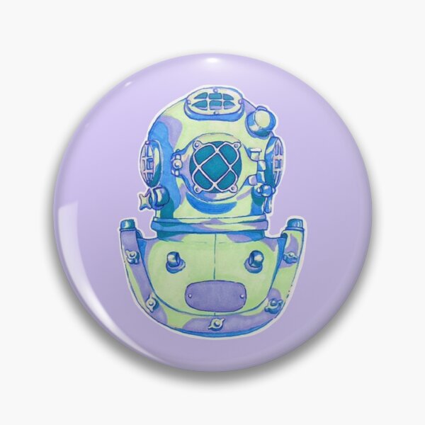 Item preview, Scuba Diver Helmet Ocean designed and sold by heidiloo.